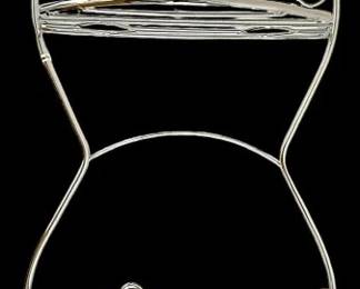 Grey Metal Floral Shower Caddy