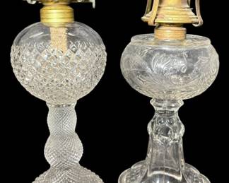 Clear Glass Oil Lamps