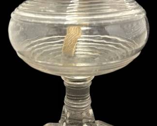 Unique Oil Lamp w Match Holder