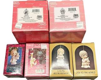 6 Precious Moments Ornaments