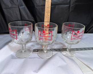 3 Budweiser Glasses $9.00