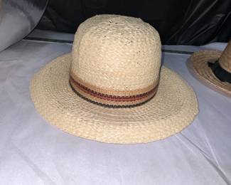Striped Rim Straw Hat $6.00