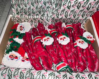 Santa Napkin Rings and Napkins $10.00