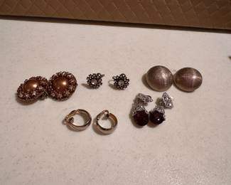 5 Clip Pairs of Clip-on Earrings $15.00