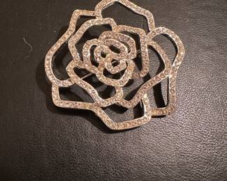 Crystal Rose Pin $4.00
