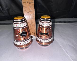 Copper Salt and Pepper Shakers $5.00