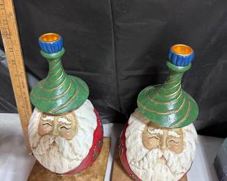 3 Santa Candlestick Holders (see third in photos) $30.00
