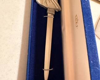 Fort Pewter Letter Opener $6.00