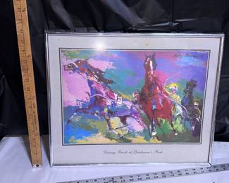 LeRoy Neiman 1976 Driving Finish At Sportsman's Park $50.00