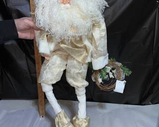 Gold and Cream Santa $10.00