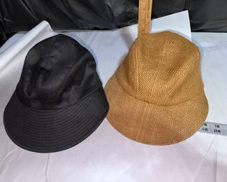 2 Hats Black and Brown $8.00