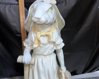 Rabbit Statue Resin $18.00