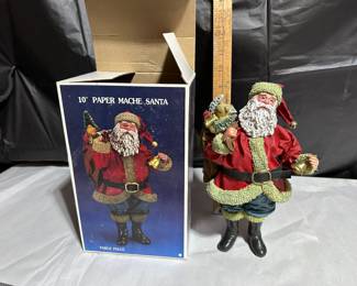 Kurt Adler Santas World Paper Mache Santa $6.00