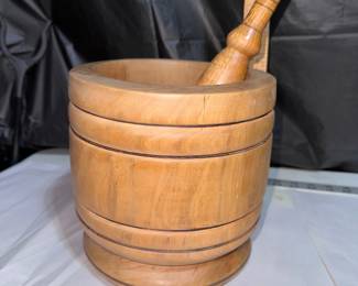 Large 7.5" Tall Pestle and Mortar $75.00