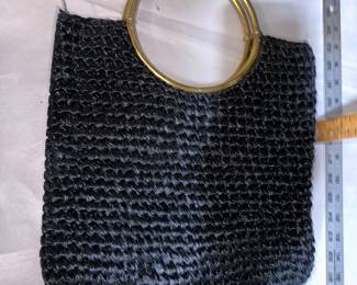 Black and Metal Ring Purse $5.00