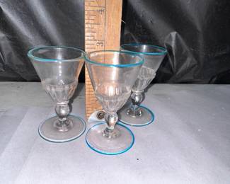 3 Blue Rimmed Glasses $9.00