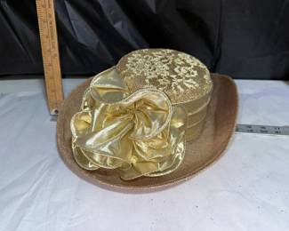 Michelle Mc Gann Gold Hat $10.00