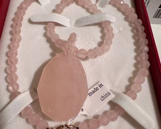 Rose Quartz Necklace $15.00