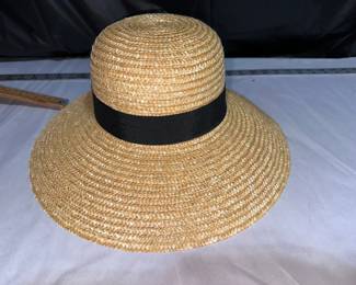 Straw Hat Black Band $6.00