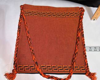 Fabric Orange Purse $5.00