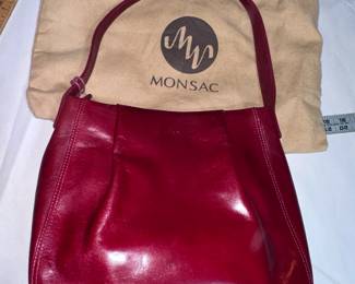 Monsac Burgandy Purse $10.00