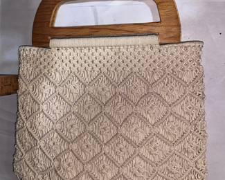 Wood Handle Purse $5.00