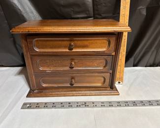 Wood Jewelry Chest $12.00