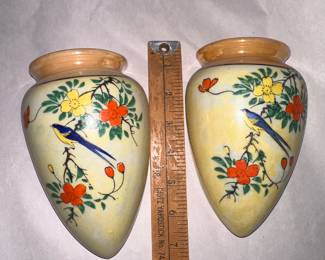 2 Bird Wall Pockets $24.00