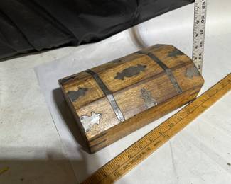 Wood Box with metal Accents $18.00