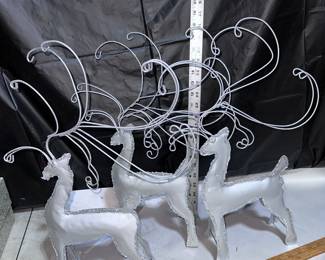 3 Metal Glitter Deer $18.00
