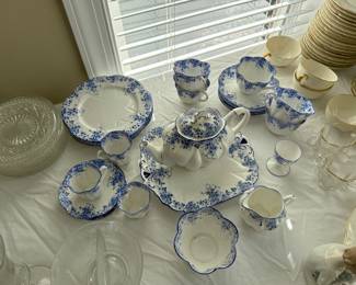 Misc. Extremely rare Shelly England dainty blue pieces