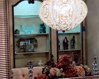 CHINA CABINET FULL OF COLLECTIBLES