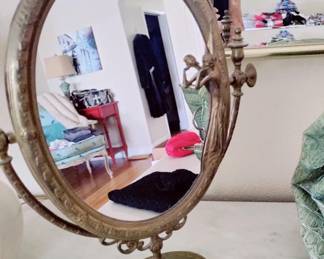 VINTAGE ART DECOR TABLE MIRROR