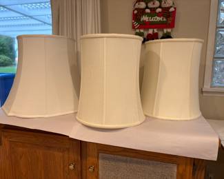Large, high quality lampshades.