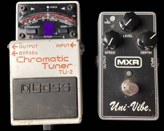ANMC769 Two Guitar/Bass Pedal Lot 1	BOSS TU-2 chronomatic tuner & MXR M68 Univibe