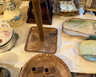 McCarty paper towel holder and candle holder