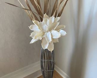 Standing Wood Decorative Vase $ 44.00
