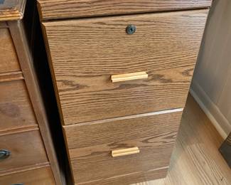 2 Drawer Wood File Cabinet $ 42.00