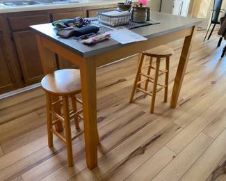 Metal Top Prep Table $ 120.00