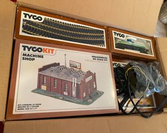 Tyco Set - 10 cars / 3 boxes - track / Machine Shop and Transformer $ 160.00