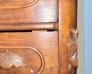 Side view of Eastlake dresser