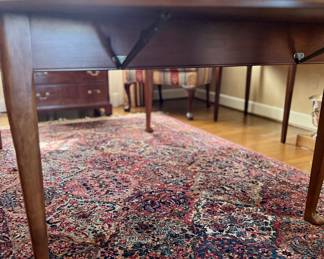 Karastan area rug, dining room