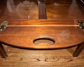 Detail view of Butler's table