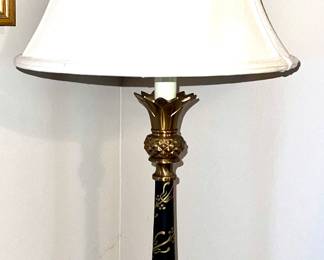 Black and gold table lamp