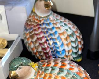 Quail figurines