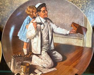 Rockwell decorative plate by Knowles