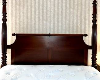 Detail of four poster headboard