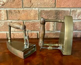 Solid brass flat/sad iron #6 & #7