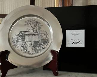 Darrell Koons pewter plate