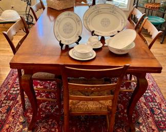 Milling Road (sub of Baker; made in Italy) extension dining table and six side chairs
